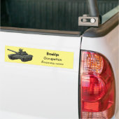 Tekenafbeelding cartoon bumpersticker (Op Truck)