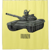 Tekenafbeelding cartoon douchegordijn (Voorkant)