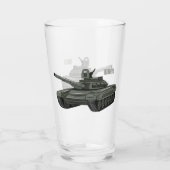 Tekenafbeelding cartoon glas (Achterkant)