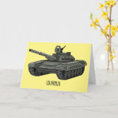 Tekenafbeelding cartoon kaart (Gele Bloem)