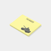Tekenafbeelding cartoon post-it® notes (Schuin)