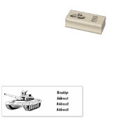 Tekenafbeelding cartoon rubberstempel (Gestempeld)