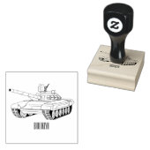 Tekenafbeelding cartoon rubberstempel (Gestempeld)