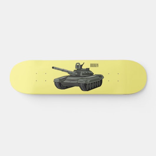 Tekenafbeelding cartoon skateboard (Horizontaal)