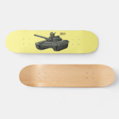 Tekenafbeelding cartoon skateboard (Horizontaal)