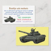 Tekenafbeelding cartoon visitekaartje (Voorkant / Achterkant)