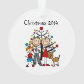 Tekenafbeelding ouders, jongen, portieracryl versi ornament (achterkant)