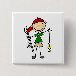 Tekenafbeelding Vist overhemden en cadeaus Vierkante Button 5,1 Cm