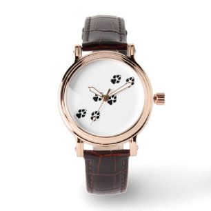 Tekenafdrukken van een hond horloge