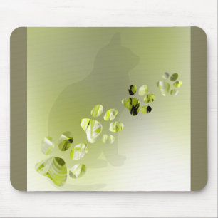 Tekenafdrukken van katten, honden, puppies voor hu muismat