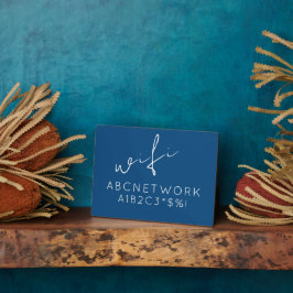 Tekenblauw WiFi-wachtwoord Fotoplaat