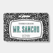 Tekenboek Docent ID-badge Badge (Achterkant)