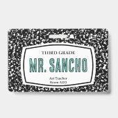 Tekenboek Docent ID-badge Badge (Voorzijde)