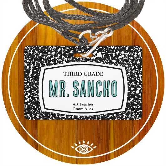 Tekenboek Docent ID-badge Badge