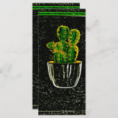 Tekencactus Menu (Voorkant / Achterkant)