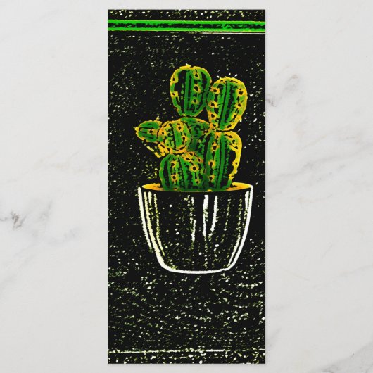 Tekencactus Menu (Voorkant)