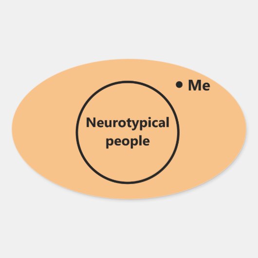 Tekendiagram niet standaard ovale sticker (Voorkant)