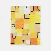 Tekenen in Geel, Paul Klee Fleece Deken (Voorkant)