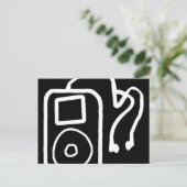 Tekenen iPod Black Briefkaarten (Staand voorkant)