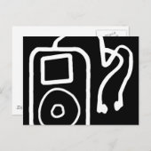 Tekenen iPod Black Briefkaarten (Voorkant / Achterkant)