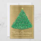 Tekenen kerstboom feestdagenkaart (Voorkant)