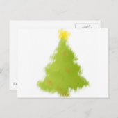 Tekenen kerstboom feestdagenkaart (Voorkant / Achterkant)