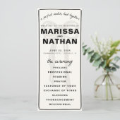 Tekenen Samen Boog Trouwprogramma Programma (Staand voorkant)