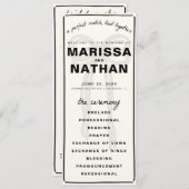 Tekenen Samen Boog Trouwprogramma Programma (Voorkant / Achterkant)