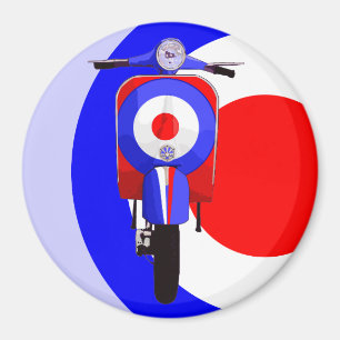 Tekenen scooter op halfmat doel magneet