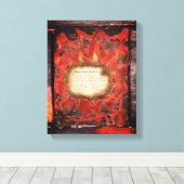 Tekenen van de aarde canvas afdruk (Insitu (Houten vloer))