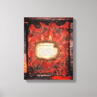 Tekenen van de aarde canvas afdruk