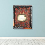 Tekenen van de aarde canvas afdruk (Insitu (Houten vloer))