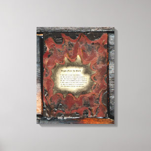 Tekenen van de aarde canvas afdruk