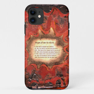 Tekenen van de aarde iPhone 11 hoesje