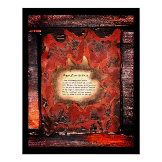 Tekenen van de aarde perfect poster (Voorkant)