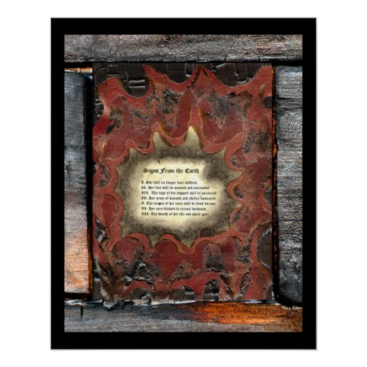 Tekenen van de aarde perfect poster (Voorkant)