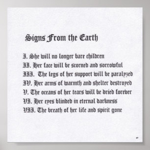 Tekenen van de aarde poster