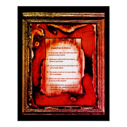 Tekenen van de kinderen perfect poster (Voorkant)