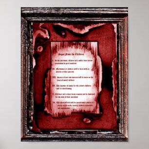 Tekenen van de kinderen poster