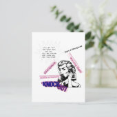 Tekenen van de menopauze briefkaart (Staand voorkant)