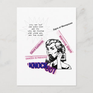 Tekenen van de menopauze briefkaart