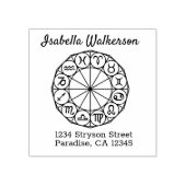 Tekenen van de Zodiac Horoscoop Astrologie Rubberstempel (Afrduk)