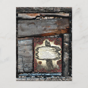 Tekenen van een soep in nood briefkaart