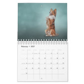 Tekenen van grappige honden kalender (Feb 2027)