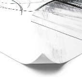 Tekenen van het portret van een vrouw poster (Hoek)