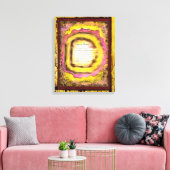 Tekenen van schoonheid canvas afdruk (Insitu (Woonkamer))
