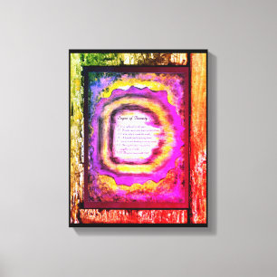 Tekenen van schoonheid canvas afdruk