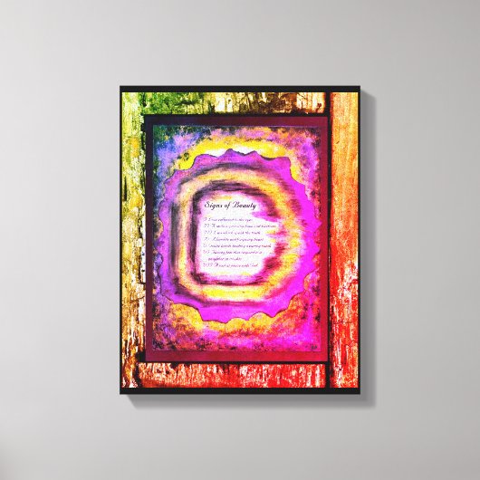 Tekenen van schoonheid canvas afdruk (Voorkant)