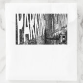 tekenen van voorbehoud rechthoekige sticker (Tas)