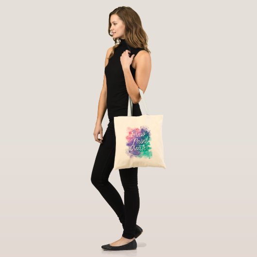 Tekenen, verven, Creëer Tote Bag (Voorkant (model))